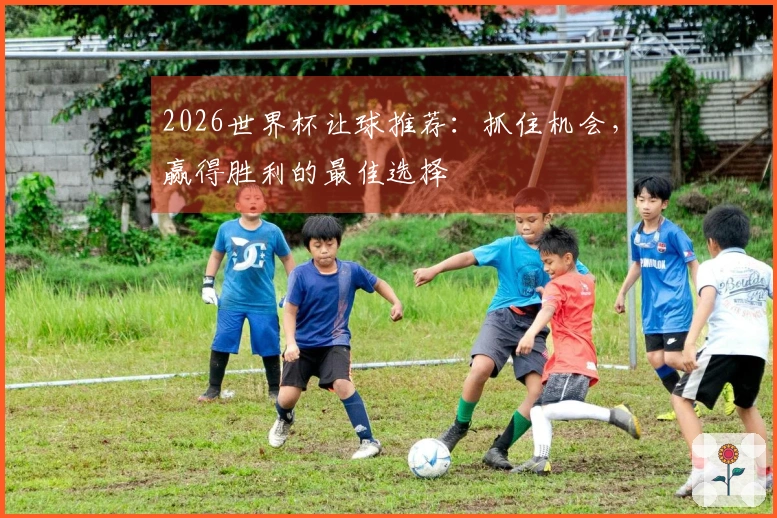 2026世界杯让球推荐：抓住机会，赢得胜利的最佳选择